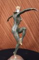 Vintage Grosse Art Deco Marmorfigur Tanzer Dimitri Chiparus Bronze Skulptur Antike Bild 6