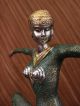 Vintage Grosse Art Deco Marmorfigur Tanzer Dimitri Chiparus Bronze Skulptur Antike Bild 8