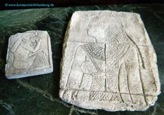 Top Ägyptika - Sammlerlot: Isis - Relief Aus Kalabsha Und Tafel Ramses Der Große Bild