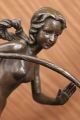 Bronze Modern Vintage Art Deco Skulptur Dh Chiparus Tänzerin Metall - Statue Antike Bild 5