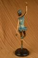 Chiparus Ballerina Tänzer Bronze Statue Skulptur Art Nouveau Figur Dekoration Antike Bild 5