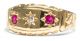 Victorian,  Datiert 1898: Rubine & Diamanten In 750er Goldring Rubin Ring Diamant Schmuck nach Epochen Bild 2