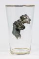 Becher Bierglas Emailmalerei Hunde Dalmatiner Signiert Handgemalt Sammlerglas Bild 2