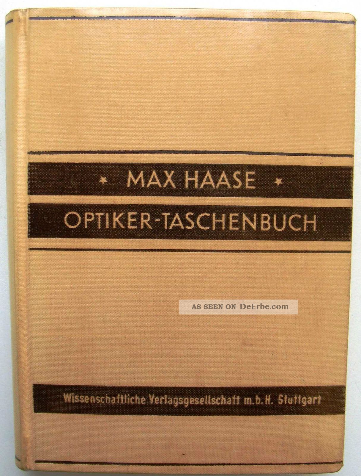 Max Haase „optiker Taschenbuch“