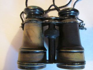 Altes Fernglas,  Opernglas,  Feldstecher Mit Intregiertem Kompass Bild