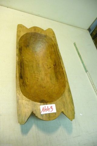 Nr.  1443.  Alter Backtrog Deko Holzmolle Holztrog Old Wooden Dough Bowl Trough Bild