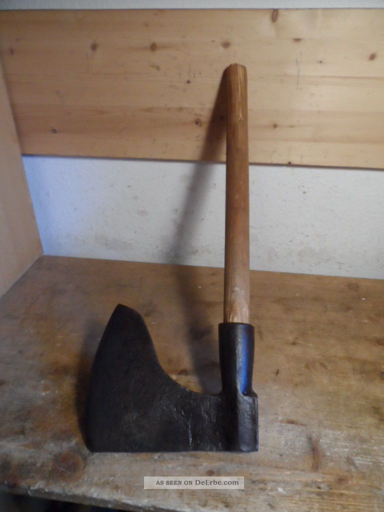 Altes Seltenes Beil Axe Axt Hache Zimmermann Bild