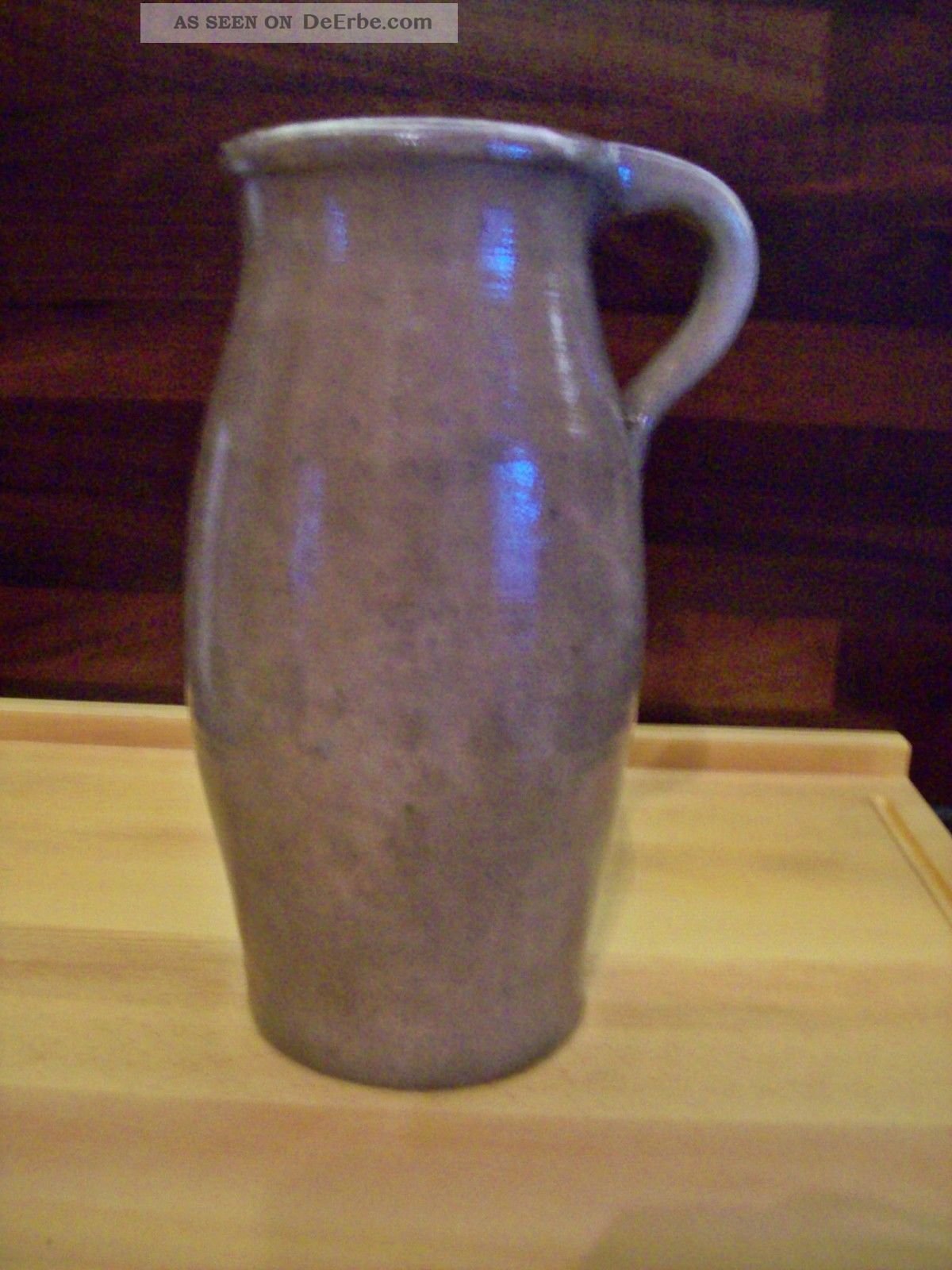 Alter Krug Bierkrug Wasserkrug Steingut - Dicht - Nostalgie Landhaus 1 Bauer Bild