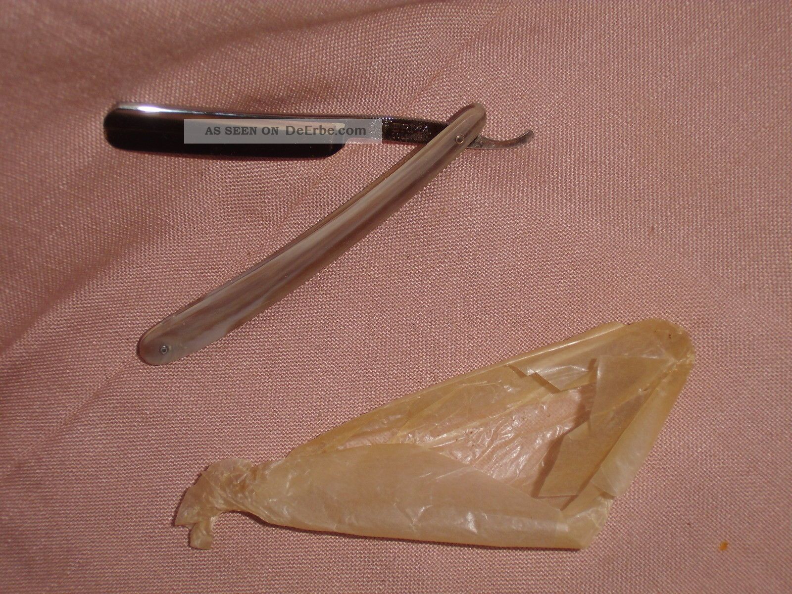 Ein - UnbenÜtzte,  Vorkriegs - 1a - Silberstahl - Rasiermesser - Erma - Solingen - Garatiemarke Frisör & Barbier Bild