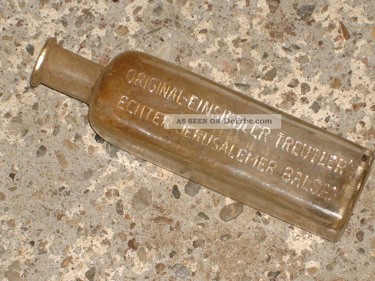 Antike Arzneiflasche - Jerusalemer Balsam - Mohren Apotheke Glatz O/s Vor 1945 Arzt & Apotheker Bild