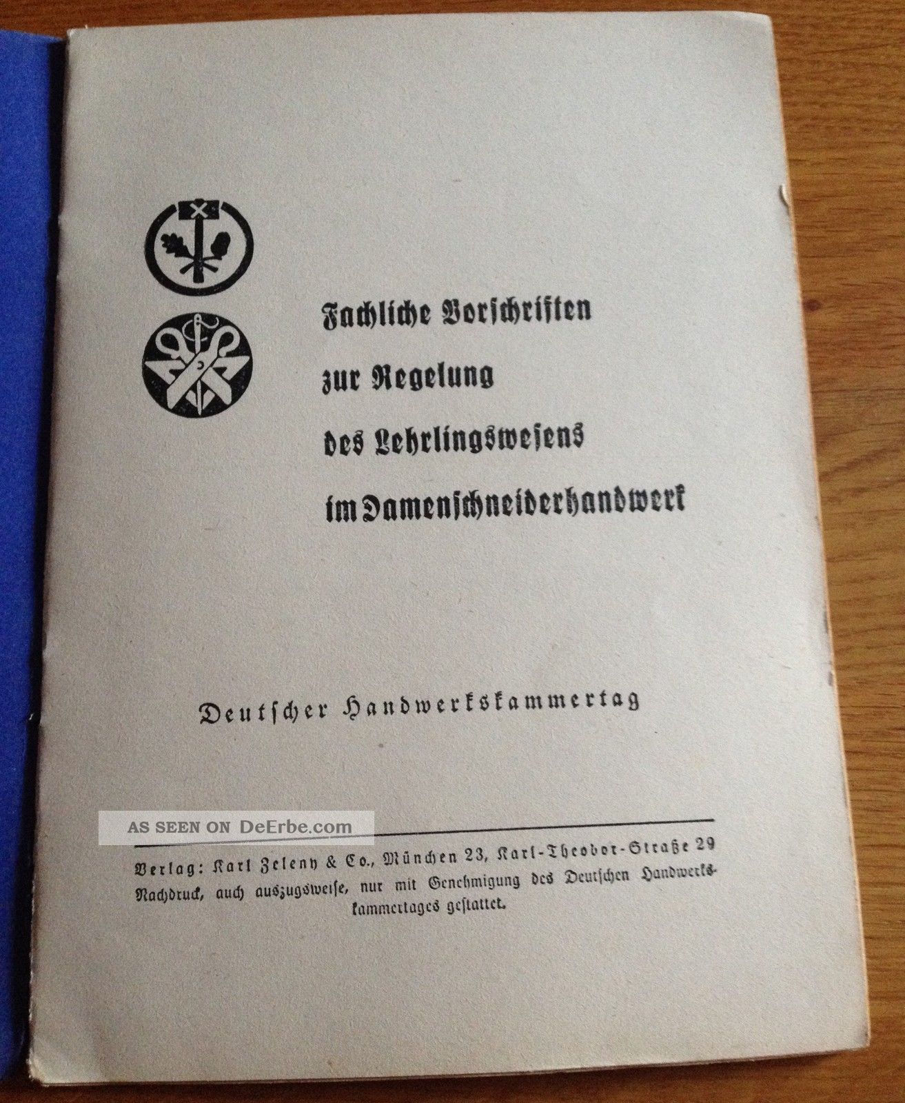 Damenschneiderhandwerk 1939 Fachliche Vorschriften Des Lehrlingswesens Schneider Bild