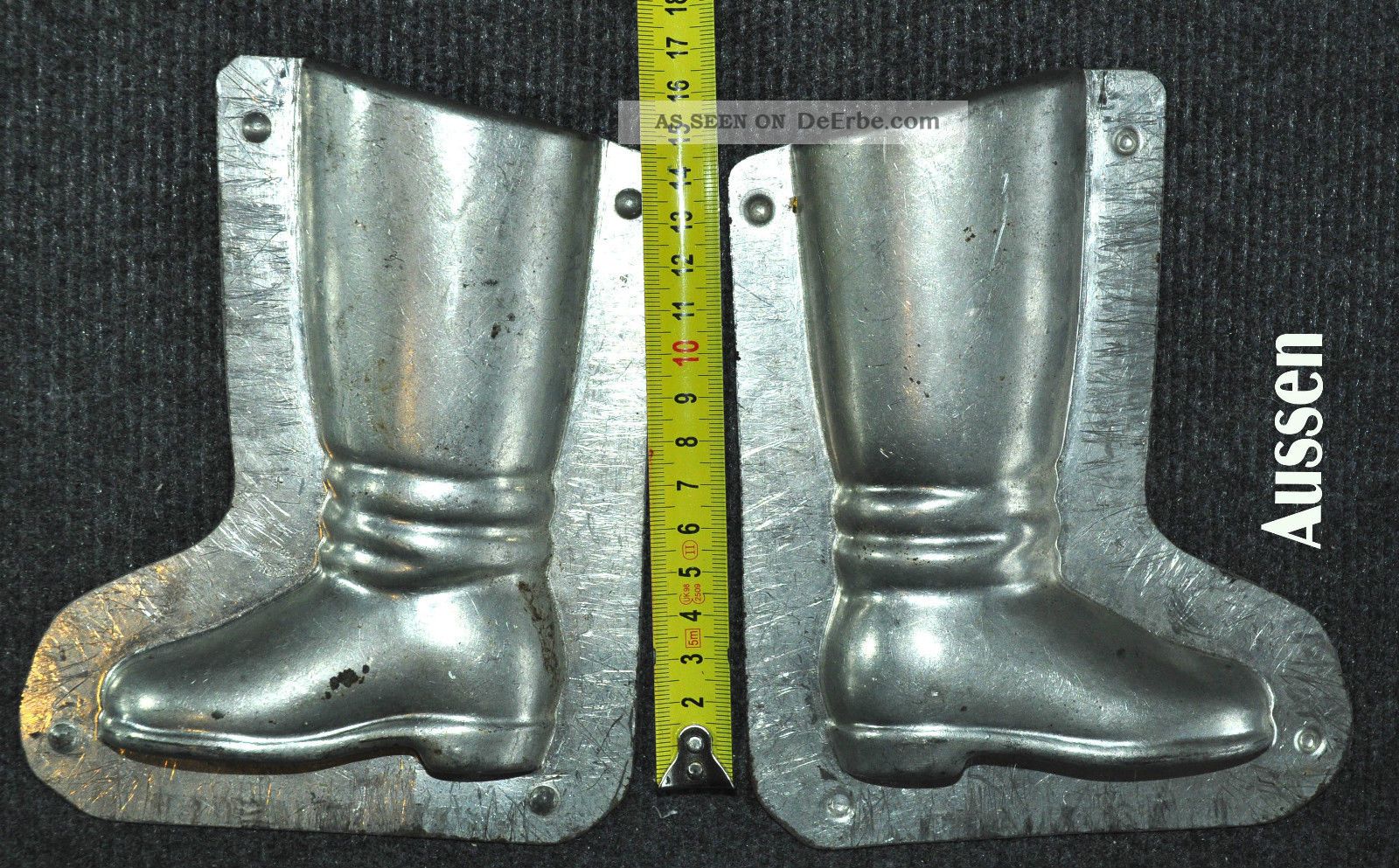 Schokoladeform Reitstiefel Alte Gut Erhaltene Form,  Gemarkt: Nr.  : 4, Bäcker & Konditor Bild