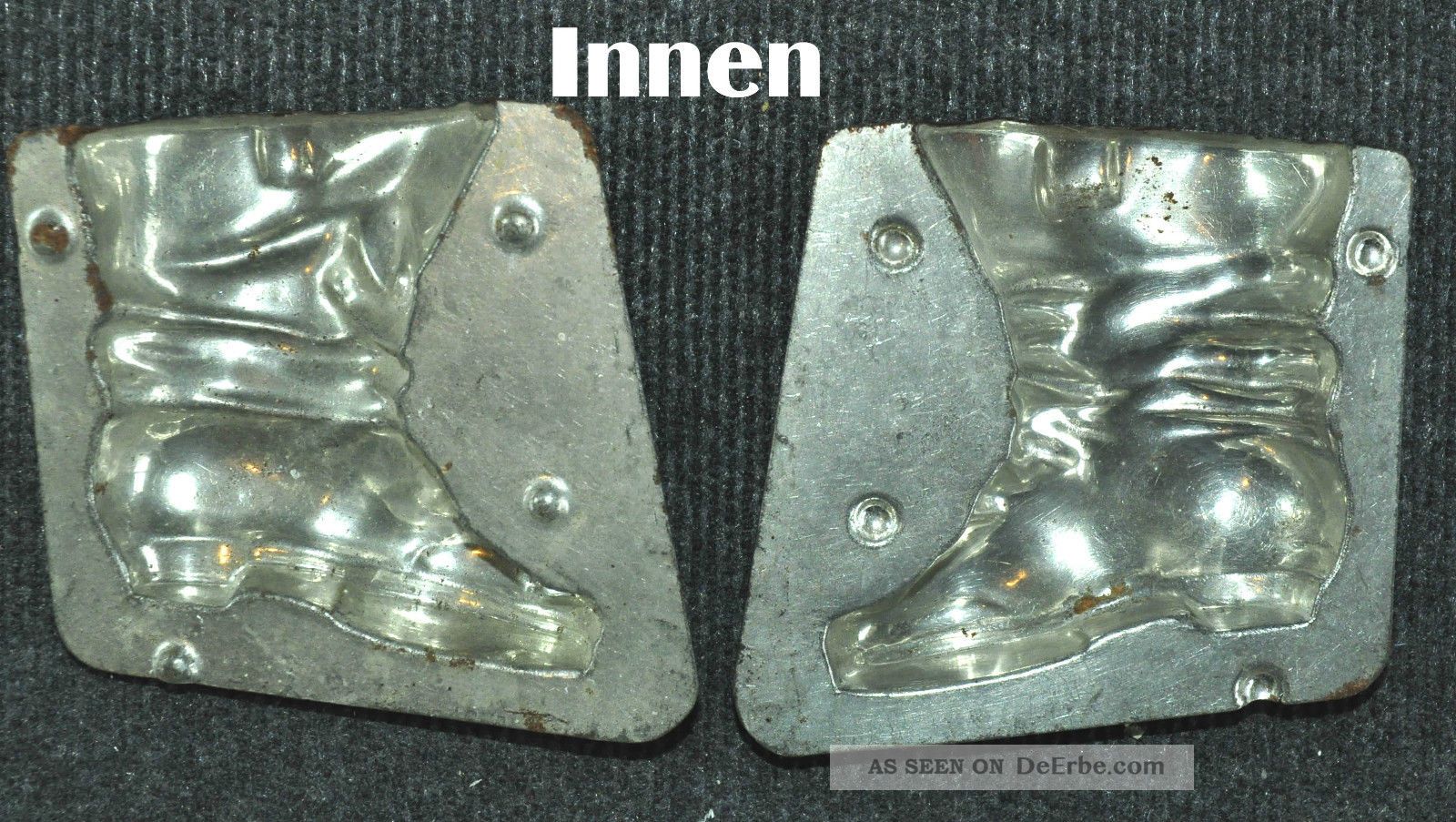 Schokoladeform Nikolostiefel,  Klein Alte Gut Erhaltene Form,  Gemarkt: Teich, Bäcker & Konditor Bild