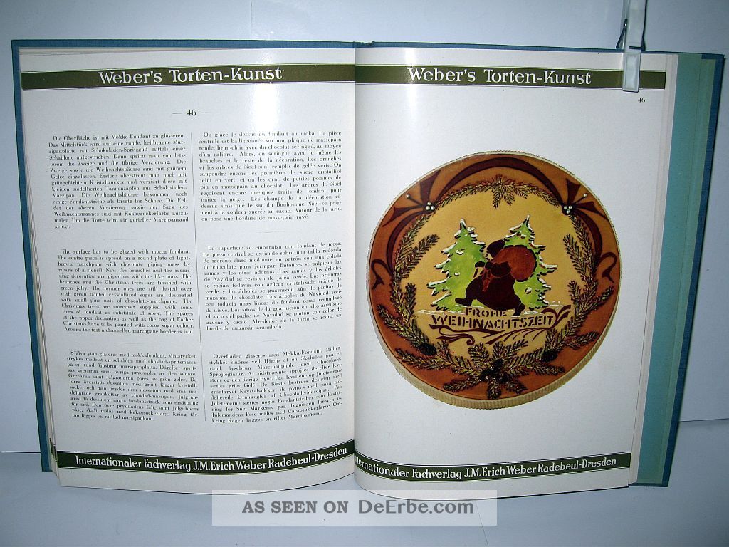 Torten - Kunst. Ein Vorlagen - Album Mit 40 Tafeln In Vierfarbendruck
