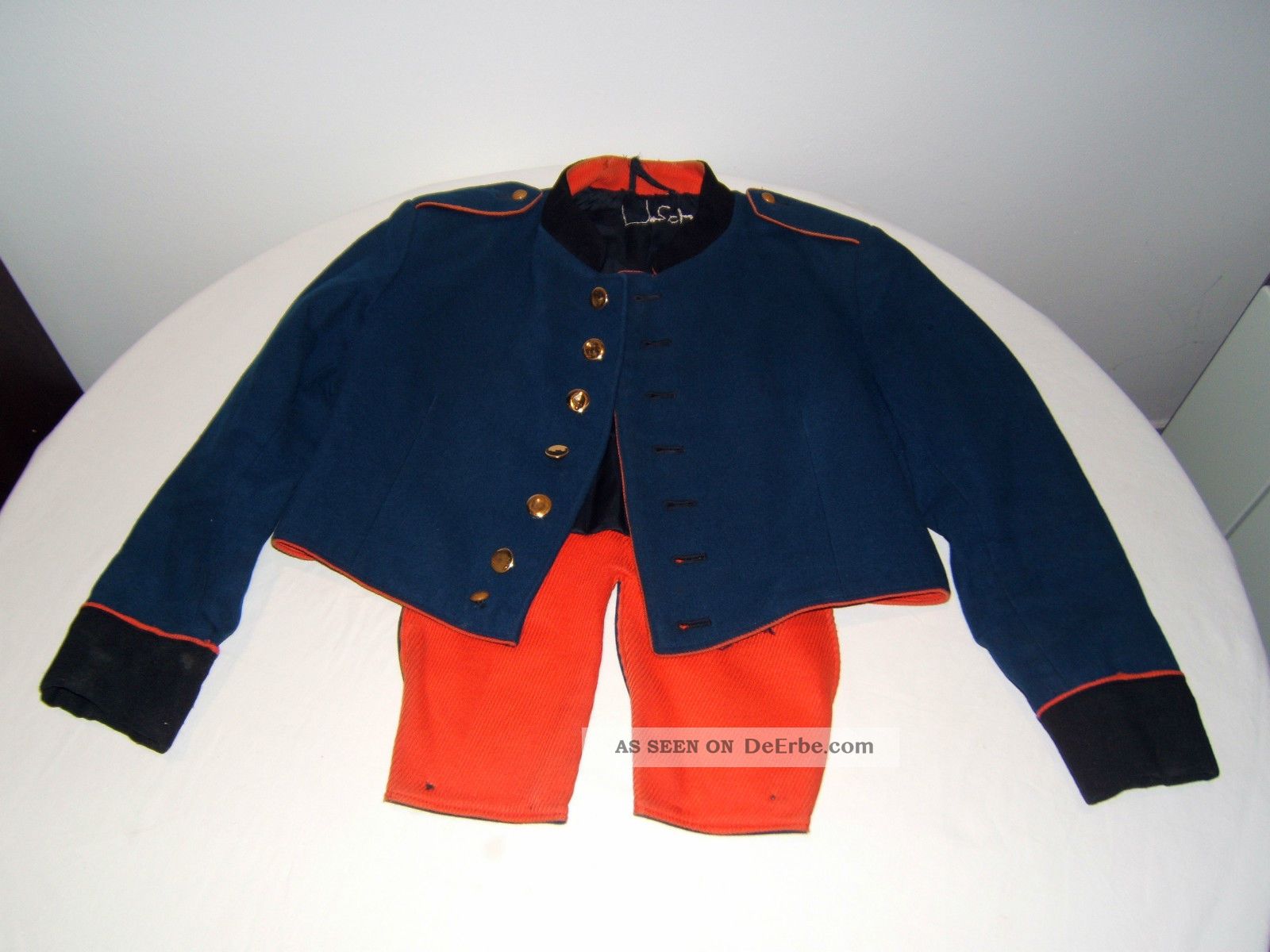 Kinder Uniformjacke,  Uniformrock,  Blaue Uniform,  Rote Aufschlägen,  Spielmannszug Alte Berufe Bild