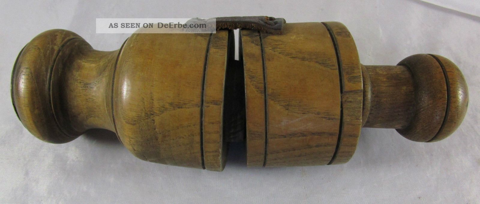 Uralt Holzgerät Zum Patronen / Hülsen Füllen Jagd Vor 1900 Kurios