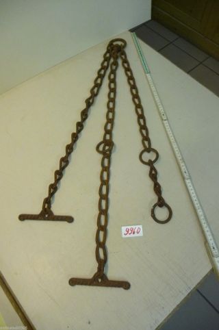 Nr.  9960.  Alte Kette Eisenkette 2,  6 Kg Stahlkette Old Iron Chain Bild