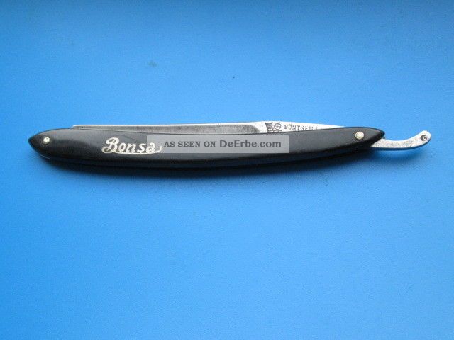 Alte Rasiermesser Bonsa Böntgen & Sabik Solingen. Frisör & Barbier Bild