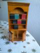 Bücherschrank Für Die Puppenstube,  Holz,  Antikstil Mit Buchattrappen Alte Berufe Bild 1