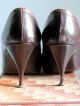 Damenschuh Pumps 20er 30er Größe 39 Braun Leder Art Deco Jugendstil Absatz Tango Alte Berufe Bild 2