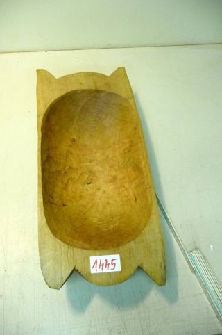 Nr.  1445.  Alter Backtrog Deko Holzmolle Holztrog Old Wooden Dough Bowl Trough Bild
