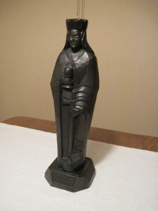 Skulptur,  Heilige Barbara,  Unikat Aus Steinkohle,  Sammlerstück,  Kunsthandwerk Bild