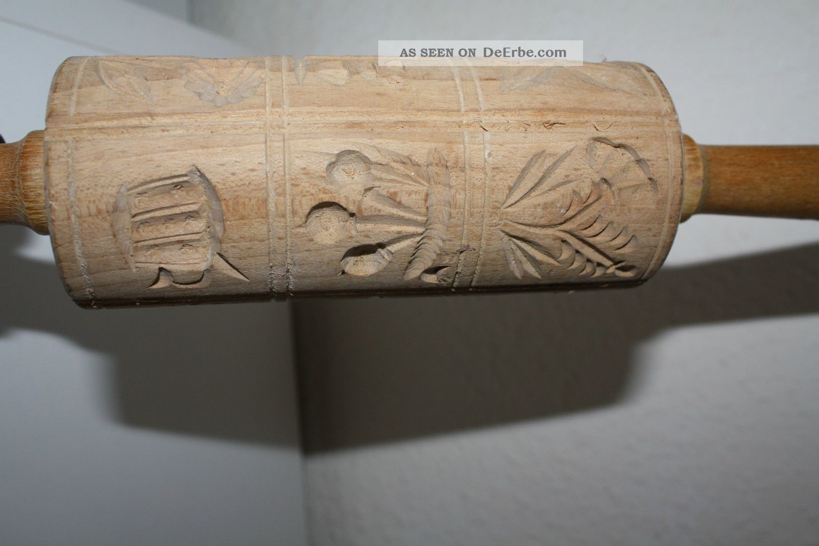 Alte Spekulatiusrolle Teigrolle Anisrolle Springerle 12 Bilder 32cm Weihnachten Bäcker & Konditor Bild