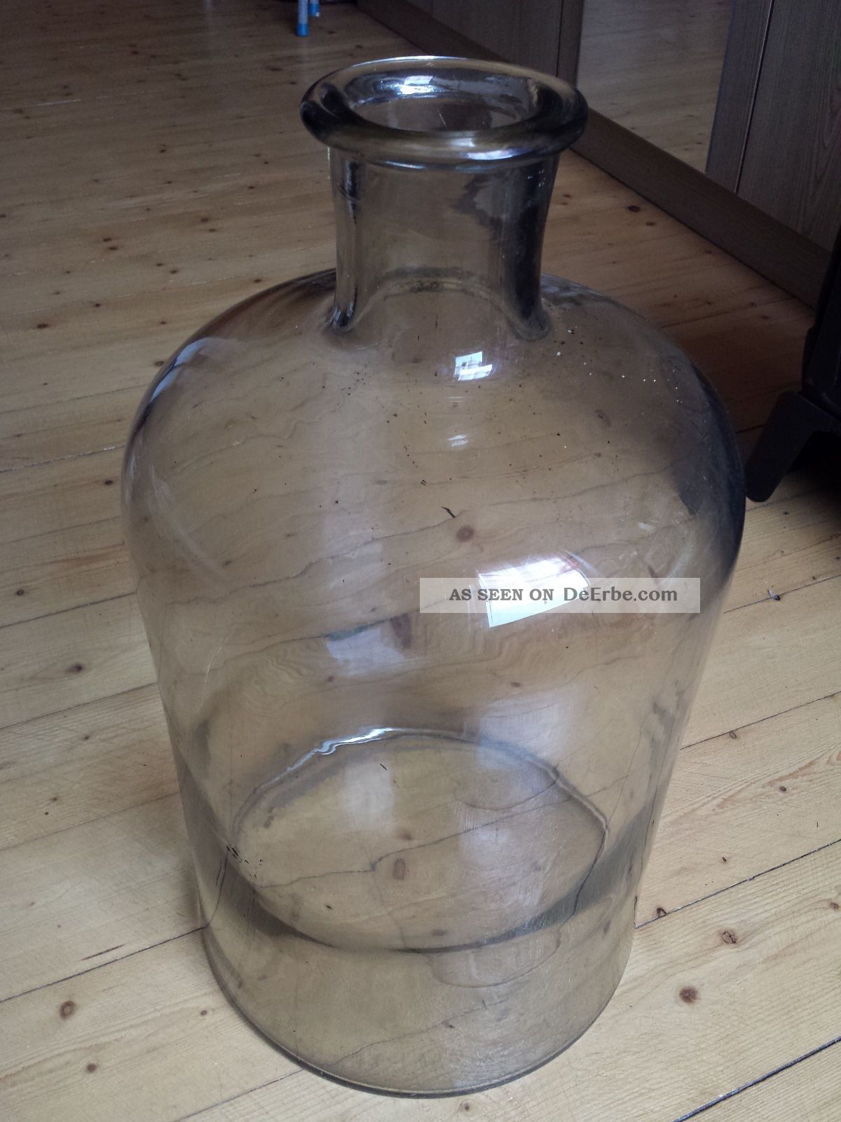 Alter Weinballon,  Glassgefäß 30liter Bauer Bild