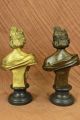 Vikorianische Frauen Büste Selten 19.  Jahrhundert Bronze Paar Bücherstützen Antike Bild 4