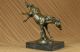 Züchtung Des Pferds Bronze Groß Sculpture Modern Art Marmor Basis Antike Bild 3