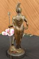Vintage Signierte Bronzestatue Ritter Figur Dalou - Deko Kunst Plastik Antike Bild 11