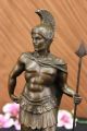 Vintage Signierte Bronzestatue Ritter Figur Dalou - Deko Kunst Plastik Antike Bild 3