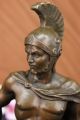Vintage Signierte Bronzestatue Ritter Figur Dalou - Deko Kunst Plastik Antike Bild 5