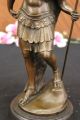Vintage Signierte Bronzestatue Ritter Figur Dalou - Deko Kunst Plastik Antike Bild 6