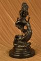 Bronze Skulptur Signiert Skorpion Dame Sternzeichen November Oktober Figur Antike Bild 4