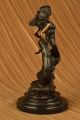 Bronze Skulptur Signiert Skorpion Dame Sternzeichen November Oktober Figur Antike Bild 5