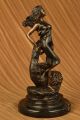 Bronze Skulptur Signiert Skorpion Dame Sternzeichen November Oktober Figur Antike Bild 6