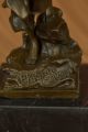 Signiert Jean Patoue Französischer Künstler Frau In Gefangenschaft Bronze Statue Antike Bild 11