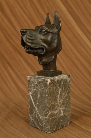 Bronze Skulptur Yanez Dänische Dogge Figur Statue Art Deco Bild