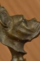 Deutsche Englisch Boxer Bulldog Bronzeskulptur Marmorsockel Kunst Statue Dekor Antike Bild 10