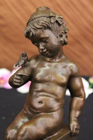 Amerikanische Künstler Art Taylor Nackte Süße Baby Bronze Skulptur Bild