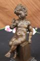 Amerikanische Künstler Art Taylor Nackte Süße Baby Bronze Skulptur Antike Bild 1
