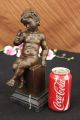 Amerikanische Künstler Art Taylor Nackte Süße Baby Bronze Skulptur Antike Bild 3
