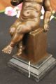Amerikanische Künstler Art Taylor Nackte Süße Baby Bronze Skulptur Antike Bild 5