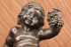 Bronzeskulptur Nacktes Mädchen Mmit Trauben In Der Hand Antike Bild 4