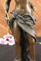 Bronze Skulptur Moreau Signiert Jäger Vogel Marmorsockel Figur Antike Bild 5