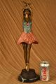 Bronze Skulptur Ballerina Tänzerin Groß Signiert Von Collettt Statue Kunst Deko Antike Bild 1