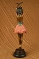 Bronze Skulptur Ballerina Tänzerin Groß Signiert Von Collettt Statue Kunst Deko Antike Bild 5