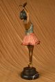 Bronze Skulptur Ballerina Tänzerin Groß Signiert Von Collettt Statue Kunst Deko Antike Bild 6