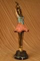 Bronze Skulptur Ballerina Tänzerin Groß Signiert Von Collettt Statue Kunst Deko Antike Bild 8